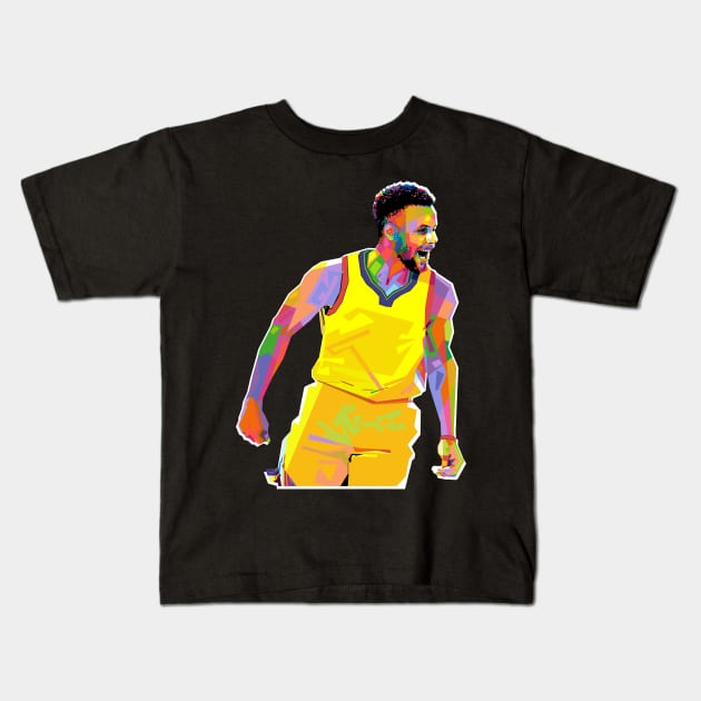 Steph Curry Kids T-Shirt by Vector Baturaja